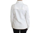 GF Ferre White Double Breasted Jacket Coat Blazer Women Clothing Jackets & Coats