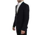 Dolce & Gabbana Dark blue wool slim fit blazer Men Clothing Blazers