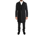 Dolce & Gabbana Black Wool Silk Torero Long 3 Piece Suit Men Clothing Suits