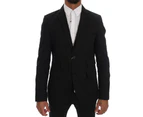 Daniele Alessandrini Black Cotton Slim Fit Blazer Jacket Men Clothing Blazers