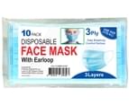 3 Ply Disposable Protective Face Masks 10-Pack 3