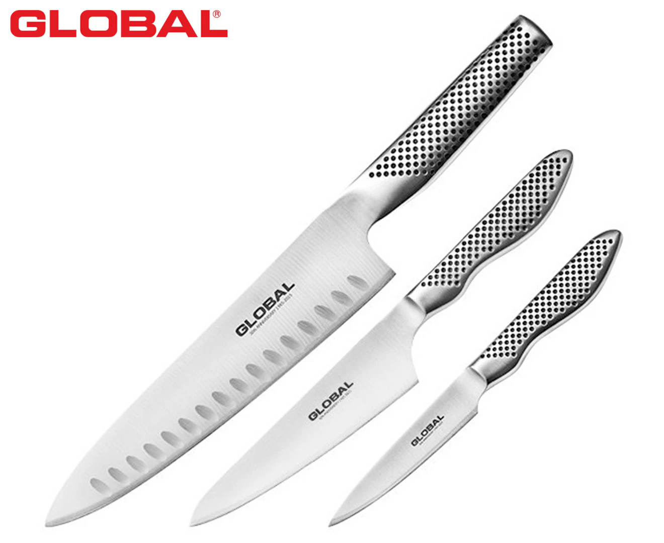 Global  3 Piece Starter Knife Set  37.5X15.5X2.5cm   Knives