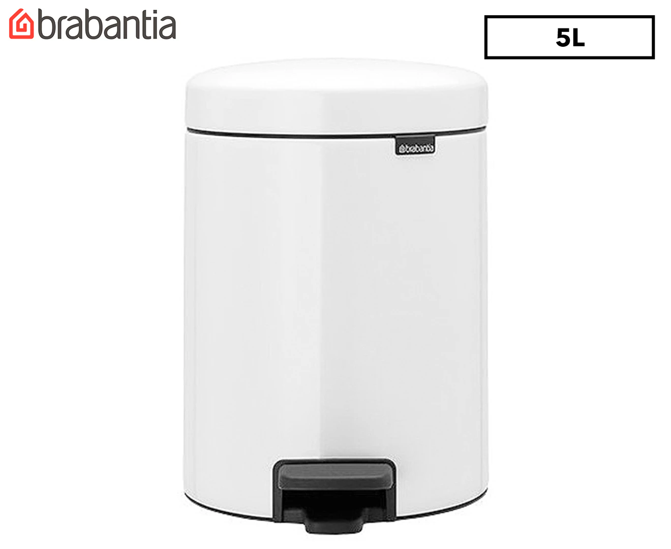 Brabantia newICON Pedal Bin 5L  31X29X22cm     - White