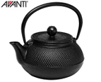 Avanti 600mL Hobnail Cast Iron Teapot - Black