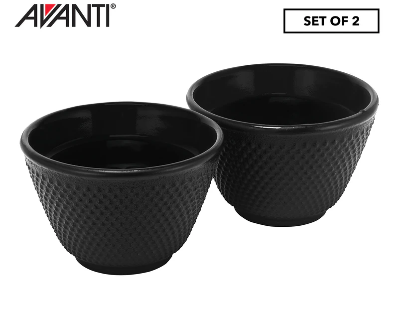 Set of 2 Avanti 100mL Hobnail Cast Iron Teacup