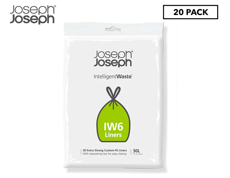 Joseph Joseph 30L Totem IW6 Custom Fit Bin Liners 20pk