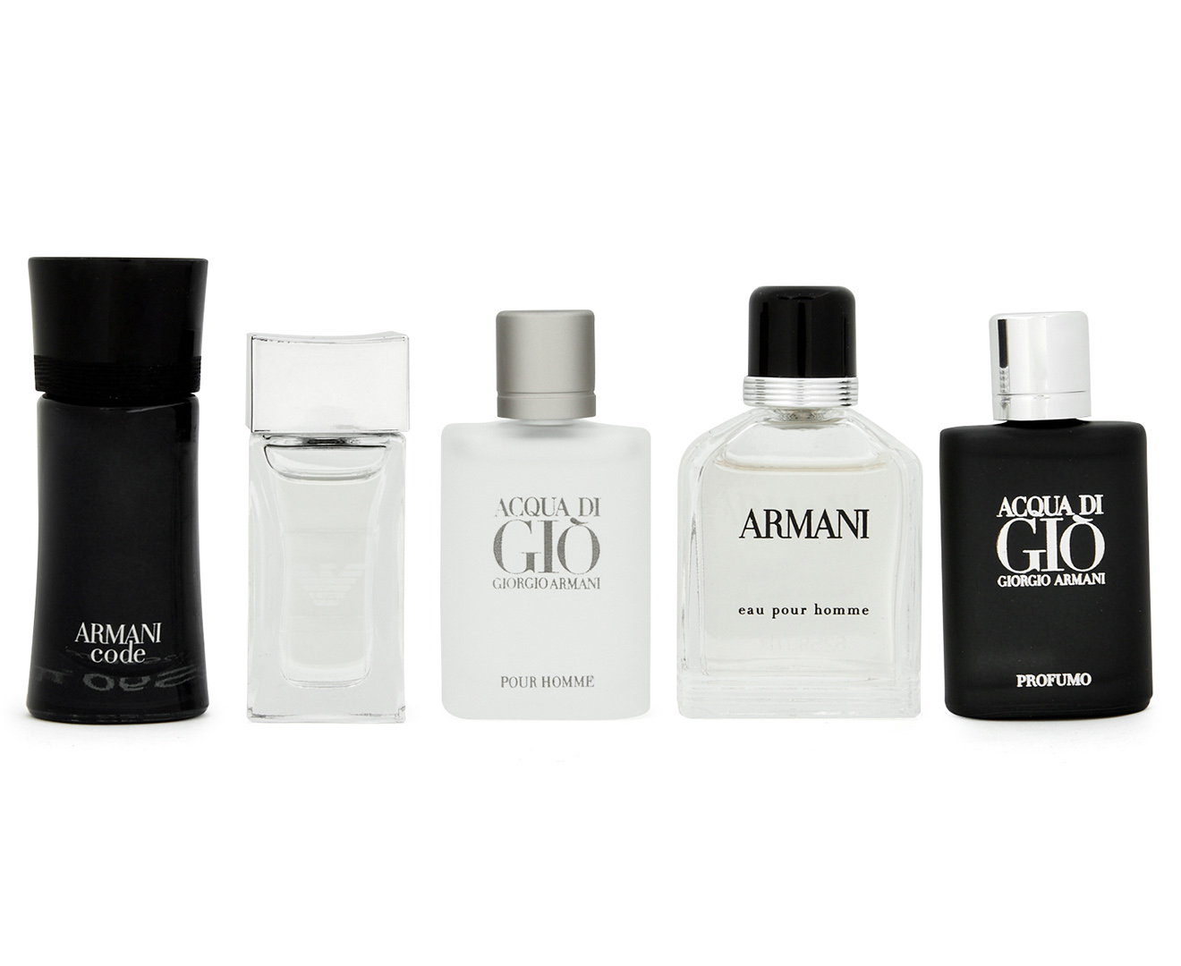Giorgio Armani The Men's Collection Mini 5-Piece Perfume Gift Set ...