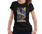 Hammer Horror Films Spaceways Movie Poster Women's T-Shirt - Black