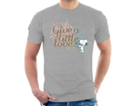 Peanuts Snoopy Give A Little Love Men's T-Shirt - Heather Grey