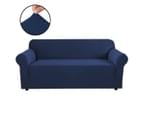 Easy Fit Super Stretch 1/2/3/ Seater Couch Sofa Slipcover, Soft and Durable Sofa Covers Furniture Protector Cover Lounge Covers, Navy 1