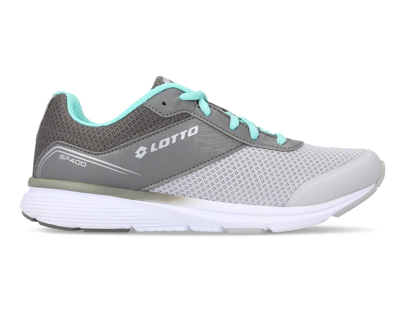 Lotto Women's Speedride 400 IV Running Shoes - Vapour Grey/Silver/Mint