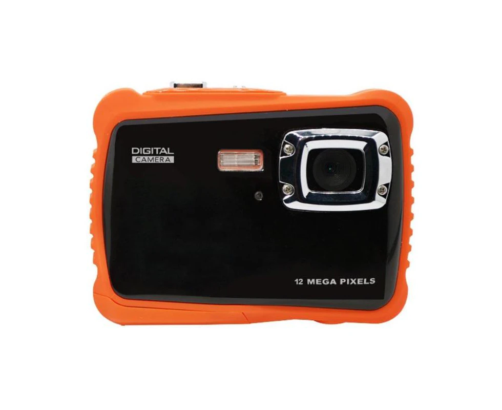 Wiwu Kids Camera 3M Waterproof 2.0 Inch LCD Screen 12MP HD Underwater Camera (SD Card excluded) Orange