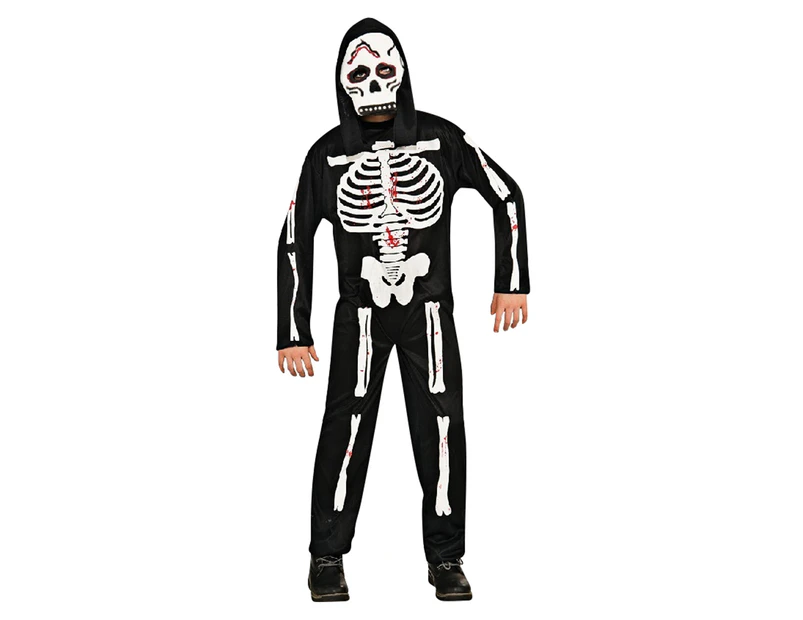 Rubie's Kids' Small Premium Skeleton Costume - Black/White