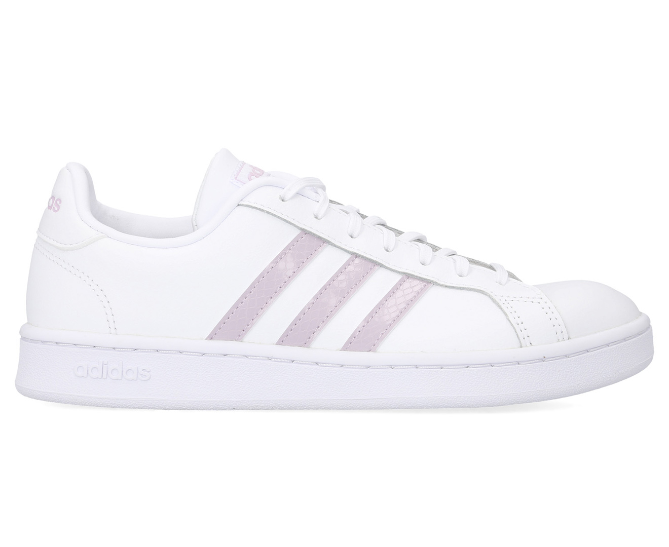 Adidas Women's Grand Court Sneakers - White/Mauve/Grey | Catch.com.au