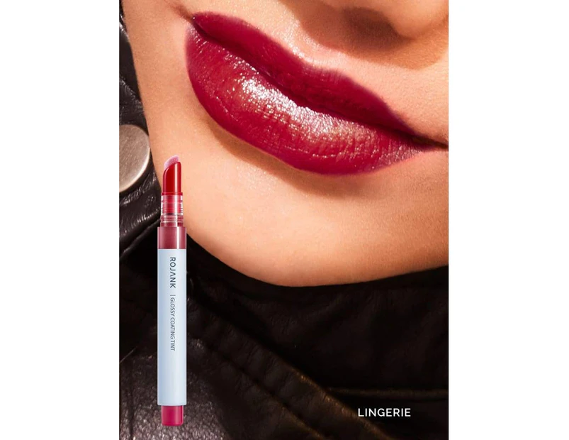 Rojank Korean Beauty Glossy Tint Lipstick High-Shine Lacquer Cushion Pen - Lingerie