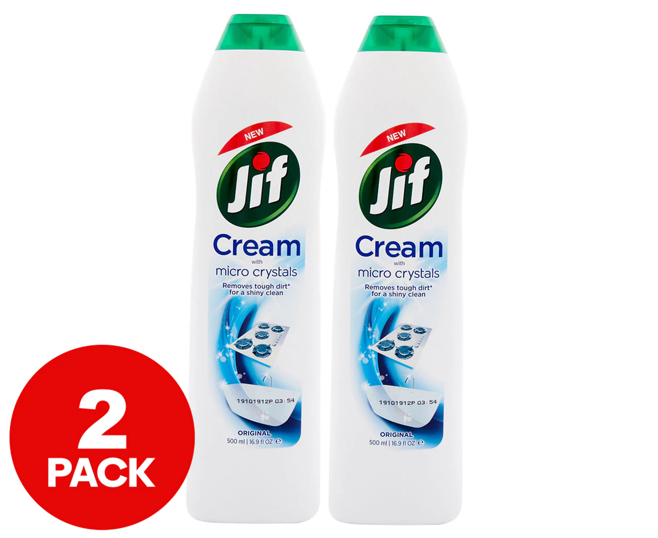 2 x 500mL Jif Cream Cleaner Regular