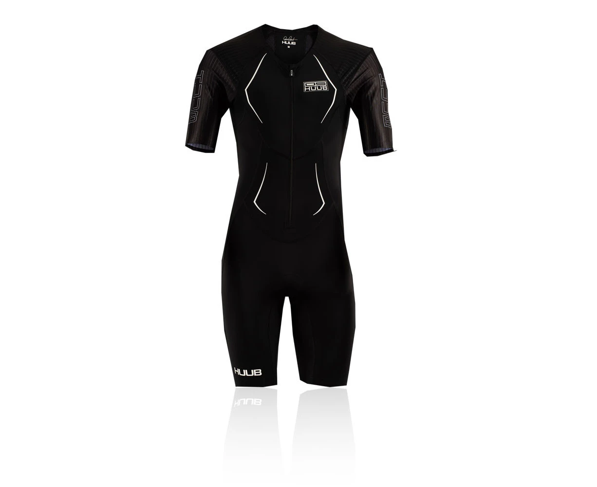 Huub Mens DS Long Course Tri Suit Black Sports Cycling Running Triathlon Full