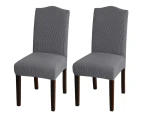Dining Room Chair Slipcovers Super Stretch Removable Washable Dining Chair Covers - Grey
