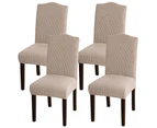 Dining Room Chair Slipcovers Super Stretch Removable Washable Dining Chair Covers - Sand