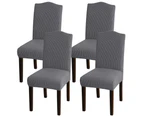 Dining Room Chair Slipcovers Super Stretch Removable Washable Dining Chair Covers - Grey