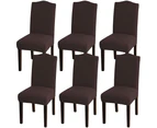 Dining Room Chair Slipcovers Super Stretch Removable Washable Dining Chair Covers - Brown