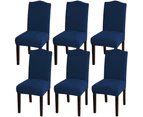 Dining Room Chair Slipcovers Super Stretch Removable Washable Dining Chair Covers - Navy