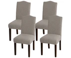 Dining Room Chair Slipcovers Super Stretch Removable Washable Dining Chair Covers - Taupe