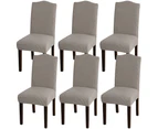 Dining Room Chair Slipcovers Super Stretch Removable Washable Dining Chair Covers - Taupe