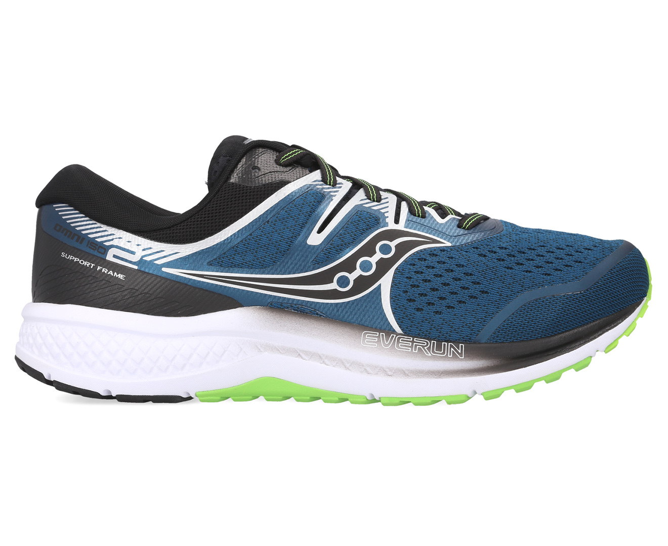 Saucony Men's Omni ISO 2 Wide Fit Running Shoes - Blue/Silver | Catch ...