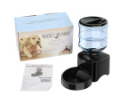 WACWAGNER 5.5L Automatic Pet Feeder Dog Cat Food Bowl Timer Auto Program Digital Display