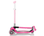 Globber Primo Foldable Scooter w/ Anodised T-Bar - Deep Pink