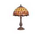 Red Tulip Tiffany Large Table Lamp