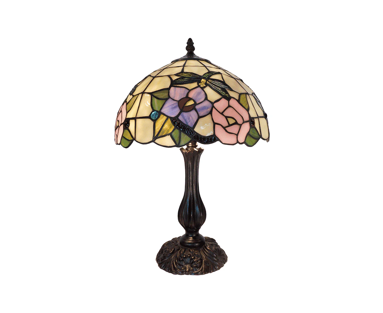 Crystal Dragonfly Tiffany Table Lamp Large