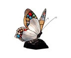 Spotted Butterfly Tiffany Table Lamp Blue