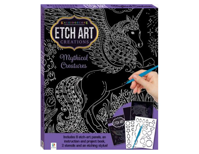 Etch-Art Creations: Mythical Creatures Mini-Activity Kit