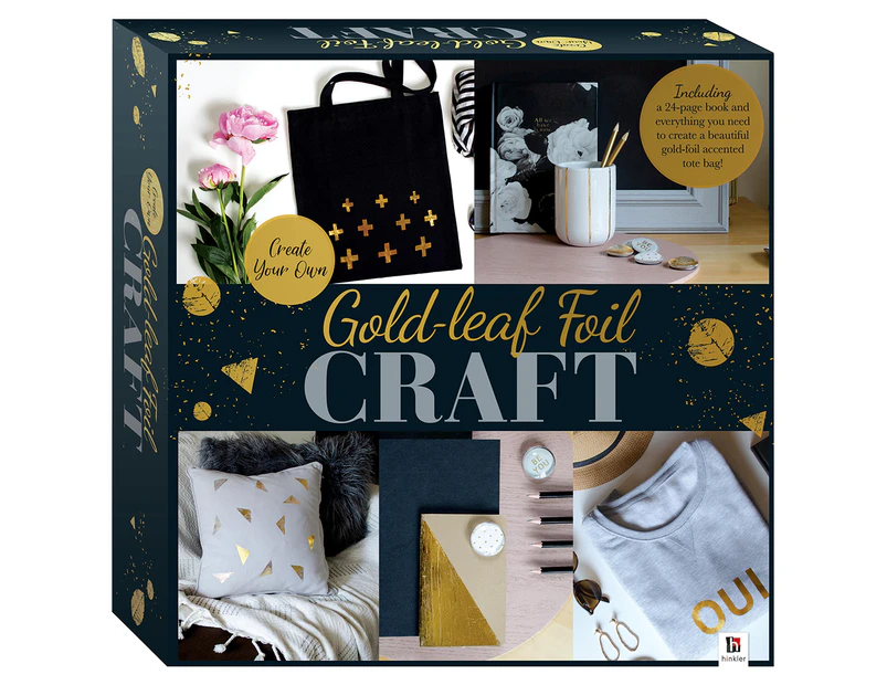 Hinkler 6-Piece Create Your Own Gold-Leaf Foil Craft Set
