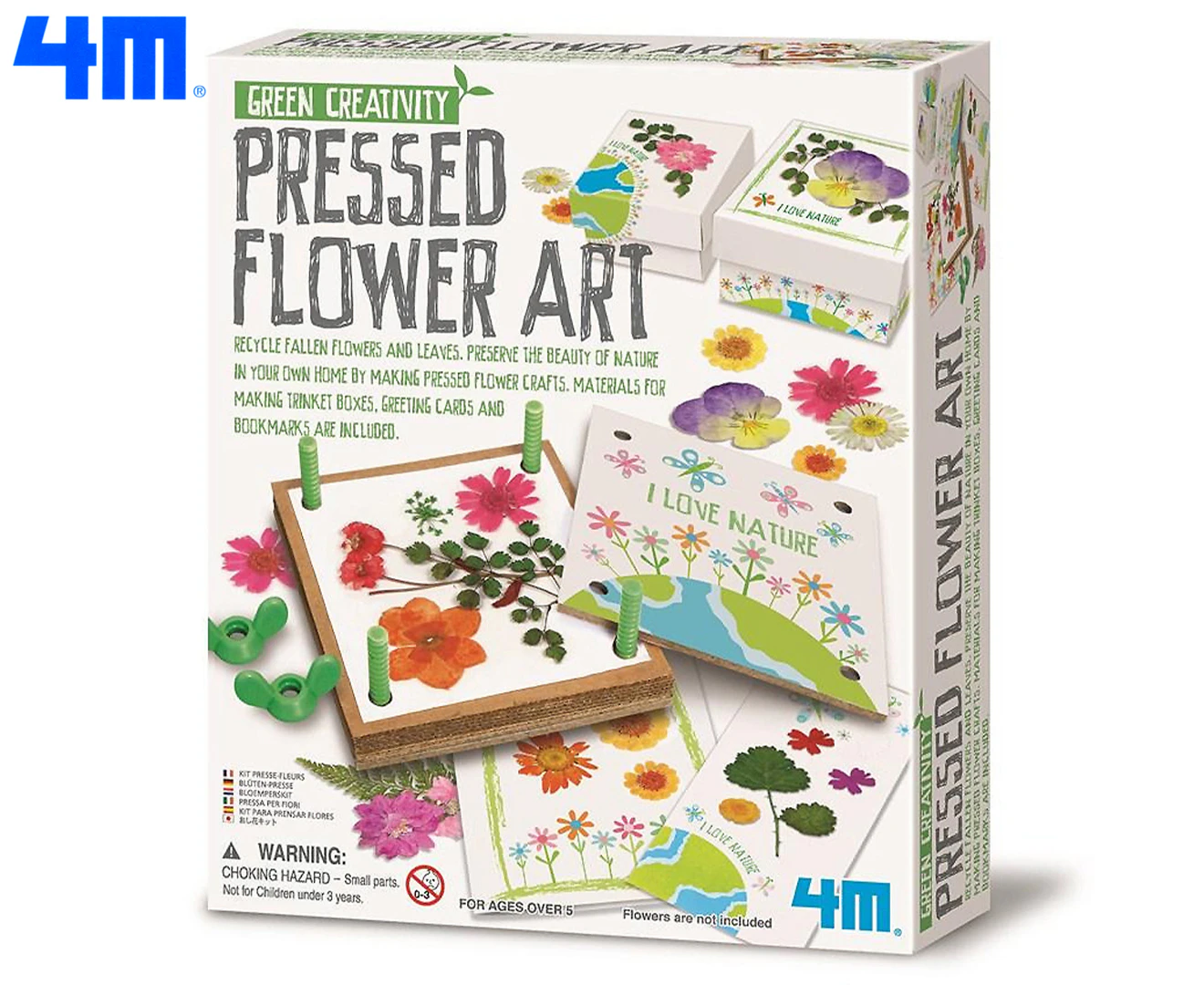 4M Green Creativity Pressed Flower DIY Make Your Own Art/Craft Kids/Children 5y+