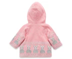 Purebaby Baby Girls' Padded Jacket - Bunny Fairisle
