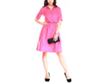 Laura Bettini Women's  Linen-Blend Mini Dress