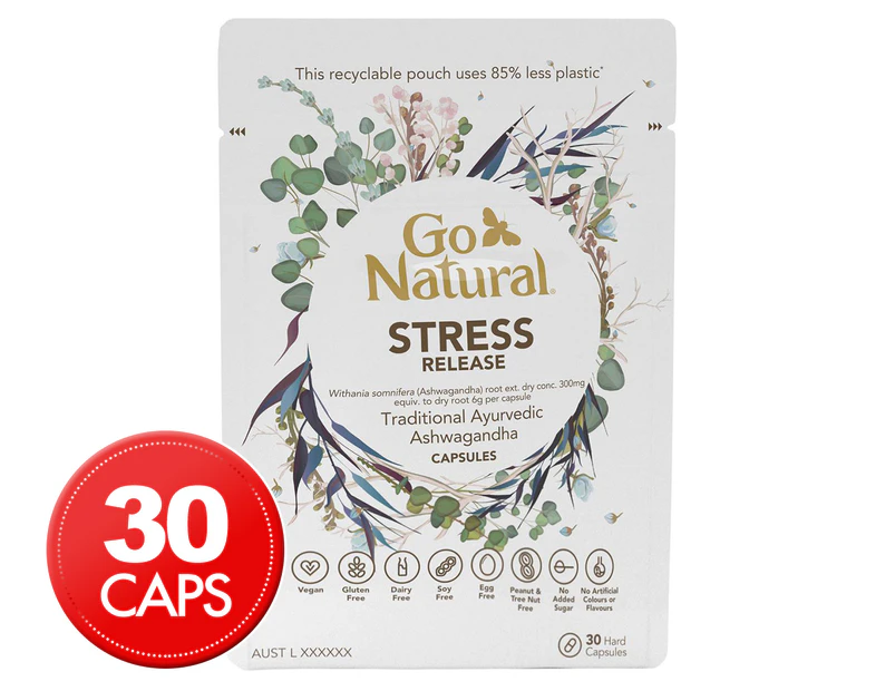 Go Natural Stress Release 30 Caps