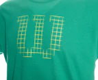 Wilson Men's Stencil Tech Tee / T-Shirt / Tshirt - Deep Green