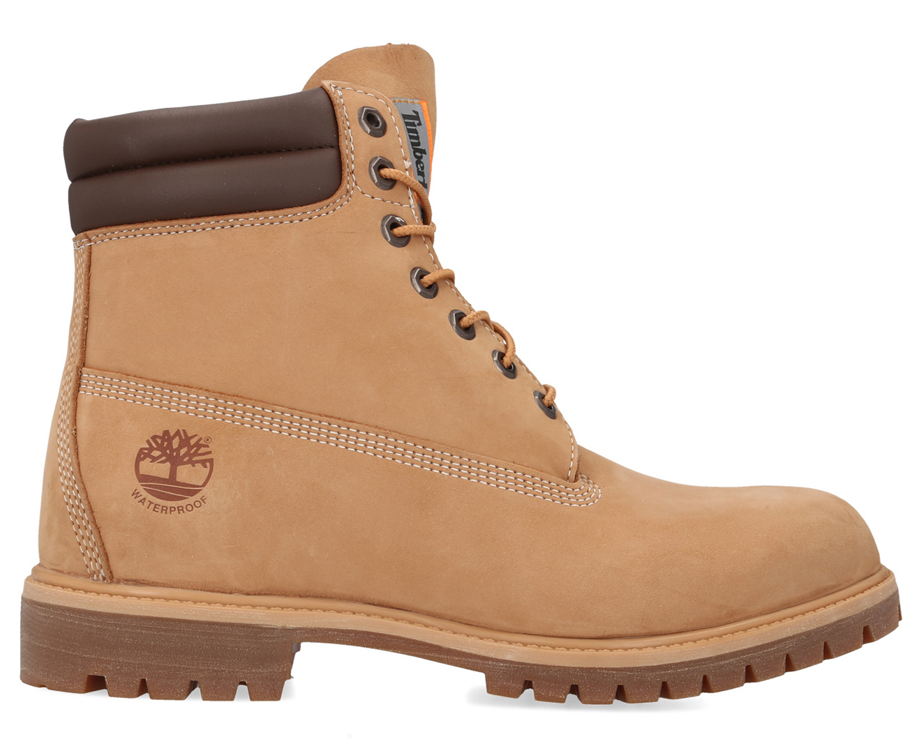 timberland 6 inch stack boots light brown nubuck