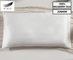 Gioia Casa Two-Sided 100% Mulberry Silk Junior Pillowcase - White