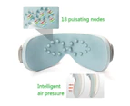 Rechargeable Eye Care Massager - Pressure Vibration Heat Music Remote Foldable