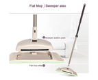 Boomjoy 2 in 1 Flat Mop with Sweep Microfibre Pads 5