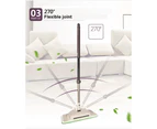Boomjoy 2 in 1 Flat Mop with Sweep Microfibre Pads