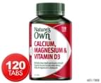 Nature's Own Calcium, Magnesium & Vitamin D3 120 Tablets 1