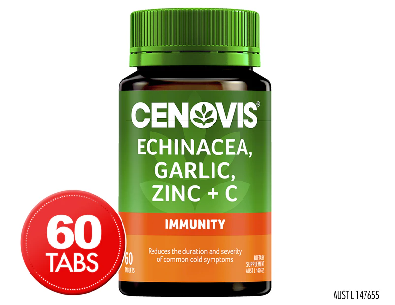 Cenovis Echinacea, Garlic, Zinc + C 60 Tabs