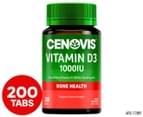 Cenovis Vitamin D3 1000IU 200 Tabs 1