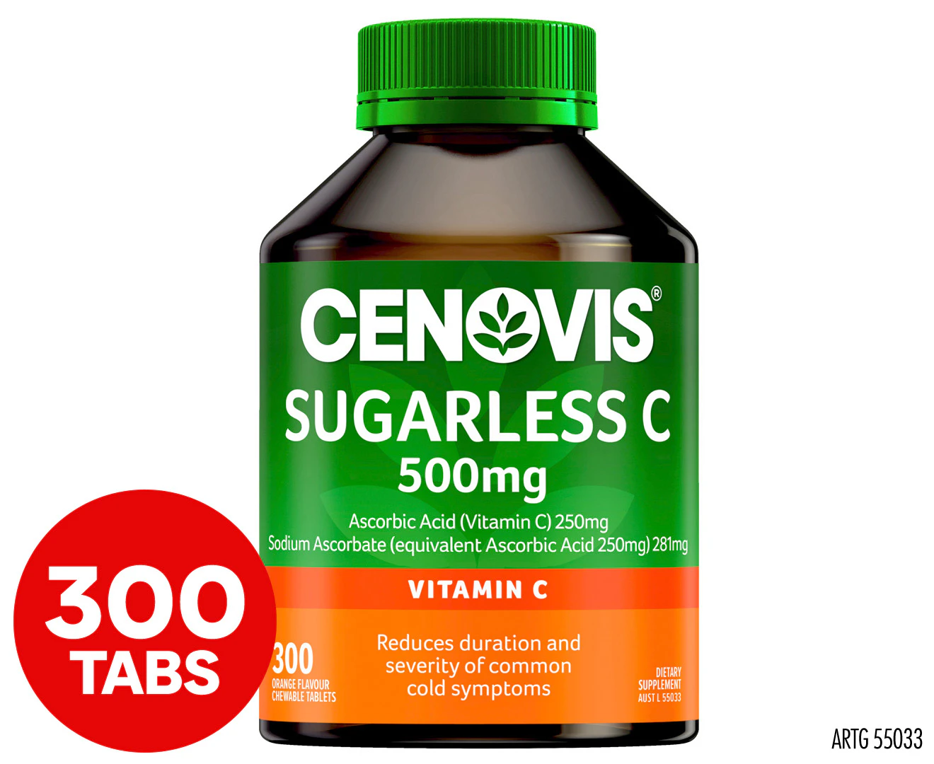 Cenovis Sugarless Vitamin C 500mg Tablets 300